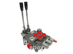 Hydraulic Directional Control Valve 13GPM 2 Spools 4 Ports for Tractor Loader