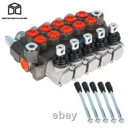 Hydraulic Directional Control Valve 13GPM Double Acting SAE 5 Spool