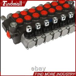 Hydraulic Directional Control Valve 13gpm P40 Double Acting Cylinder 7 Spool