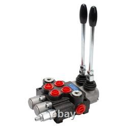 Hydraulic Directional Control Valve 2 Spool, 11GPM SAE Ports Tractor Loader V