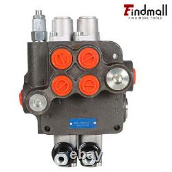 Hydraulic Directional Control Valve, 2 Spool, 21 GPM, SAE Ports