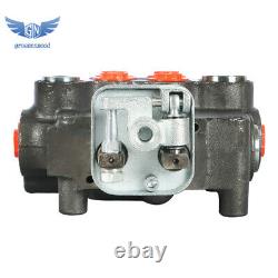 Hydraulic Directional Control Valve 2 Spool 21GPM For Tractor Loader WithJoystick