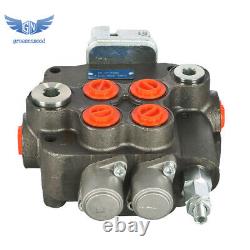 Hydraulic Directional Control Valve 2 Spool 21GPM For Tractor Loader WithJoystick