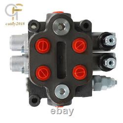 Hydraulic Directional Control Valve 2 Spool 25GPM Tractor Loader BSPP WithJoystick