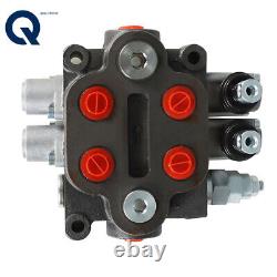 Hydraulic Directional Control Valve 2 Spool BSPP Tractor Loader WithJoystick 25GPM