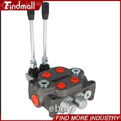 Hydraulic Directional Control Valve 2 Spool BSPP Tractor Loader, WithJoystick, 25GPM