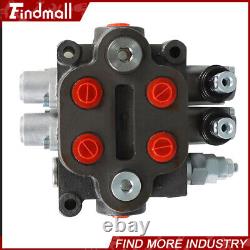 Hydraulic Directional Control Valve 2 Spool BSPP Tractor Loader, WithJoystick, 25GPM