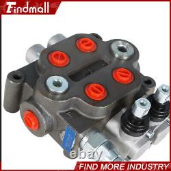 Hydraulic Directional Control Valve 2 Spool BSPP Tractor Loader, WithJoystick, 25GPM