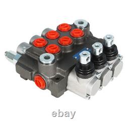 Hydraulic Directional Control Valve 3 Spool 13GPM BSPP Interface New