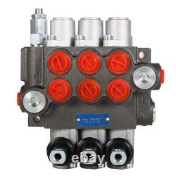 Hydraulic Directional Control Valve 3 Spool 13GPM BSPP Interface New