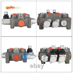 Hydraulic Directional Control Valve 3000 PSI, BSPP Interface, 2 Spool 25GPM