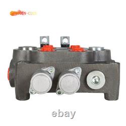 Hydraulic Directional Control Valve 3000 PSI, BSPP Interface, 2 Spool 25GPM
