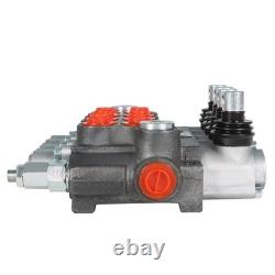 Hydraulic Directional Control Valve 4 Spool 11GPM BSPP With Conversion Plug