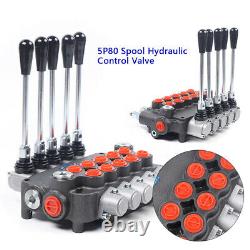Hydraulic Directional Control Valve 5 Spool 4500PSI Pressure 80L/min for Tractor