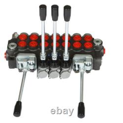 Hydraulic Directional Control Valve 7 Spool 11GPM 40L BSPP Interface 1/2 Port