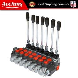 Hydraulic Directional Control Valve 7 Spool 13 GPM, 3600 PSI, SAE Interface