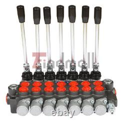 Hydraulic Directional Control Valve 7 Spool 13 GPM, 3600 PSI, SAE Interface