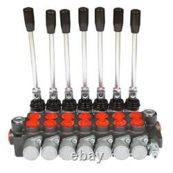 Hydraulic Directional Control Valve 7 Spool 13 GPM, 3600 PSI, SAE Interface