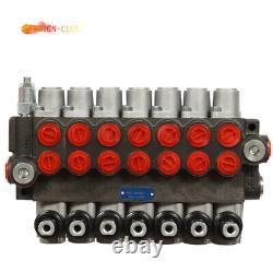 Hydraulic Directional Control Valve 7 Spool 13gpm P40 Double Acting Cylinder