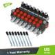 Hydraulic Directional Control Valve 7 Spool 13gpm P40 Double Acting Cylinder 60l