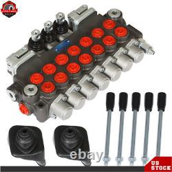 Hydraulic Directional Control Valve 7 Spool 2JOYSTICK 40L BSPP Port 11GPM NEW