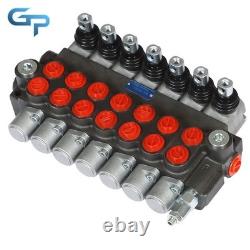 Hydraulic Directional Control Valve 7 Spool 3600PSI 13GPM + Conversion Plug