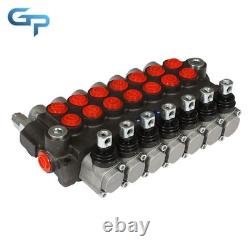 Hydraulic Directional Control Valve 7 Spool 3600PSI 13GPM + Conversion Plug
