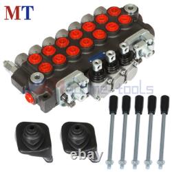 Hydraulic Directional Control Valve 7 Spool 40L 2 Joystick BSPP Interface 11GPM