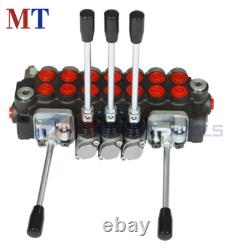 Hydraulic Directional Control Valve 7 Spool 40L 2 Joystick BSPP Interface 11GPM