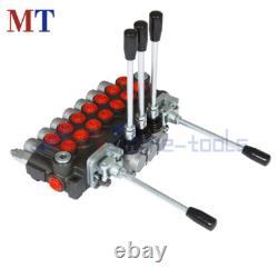 Hydraulic Directional Control Valve 7 Spool 40L 2 Joystick BSPP Interface 11GPM