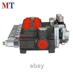 Hydraulic Directional Control Valve 7 Spool 40L 2 Joystick BSPP Interface 11GPM