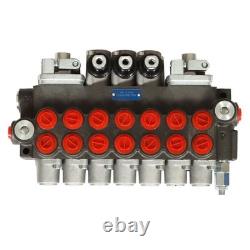 Hydraulic Directional Control Valve 7Spool 40L 11 gpm 2 Joystick BSPP Interface