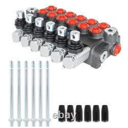 Hydraulic Directional Control Valve Adjustable Relief Valve 6 Spool 11GPM