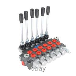 Hydraulic Directional Control Valve Adjustable Relief Valve 6 Spool 11GPM