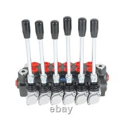 Hydraulic Directional Control Valve Adjustable Relief Valve 6 Spool 11GPM