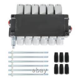 Hydraulic Directional Control Valve Adjustable Relief Valve 6 Spool 11GPM US