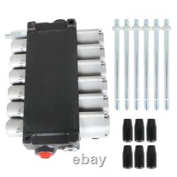 Hydraulic Directional Control Valve Adjustable Relief Valve 6 Spool 11GPM US