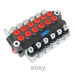 Hydraulic Directional Control Valve Adjustable Relief Valve 6 Spool 11GPM US