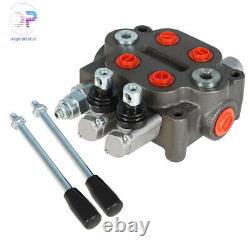 Hydraulic Directional Control Valve BSPP Tractor Loader WithJoystick 25GPM 2 Spool