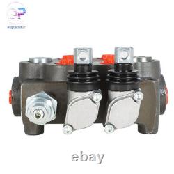 Hydraulic Directional Control Valve BSPP Tractor Loader WithJoystick 25GPM 2 Spool