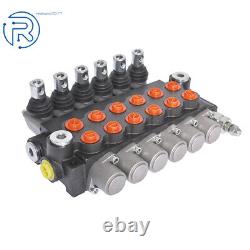 Hydraulic Directional Control Valve Double Acting 13GPM 3600PSI SAE Ports 6Spool