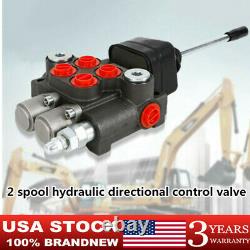 Hydraulic Directional Control Valve For Tractor Loader, 2 Spool, 11 GPM USA