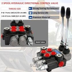 Hydraulic Directional Control Valve, Joystick Operation, 11GPM Flow Rate