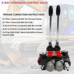 Hydraulic Directional Control Valve, Joystick Operation, 11GPM Flow Rate