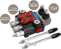 Hydraulic Directional Control Valve, Joystick Operation, 11GPM Flow Rate