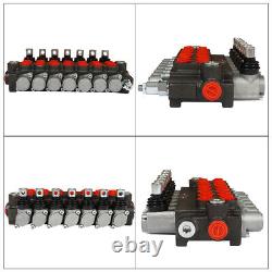 Hydraulic Directional Control Valve P40 Double Acting Cylinder 7 Spool 13GPM