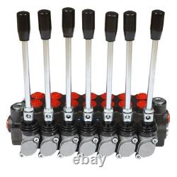 Hydraulic Directional Control Valve P40 Double Acting Cylinder 7 Spool 13GPM