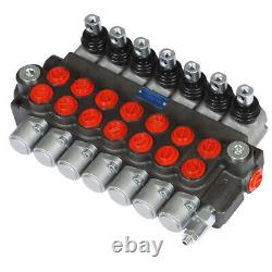 Hydraulic Directional Control Valve P40 Double Acting Cylinder 7 Spool 13GPM