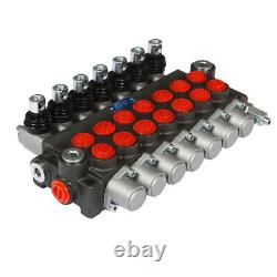 Hydraulic Directional Control Valve P40 Double Acting Cylinder 7 Spool 13GPM