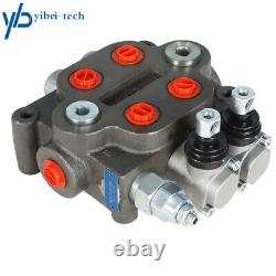 Hydraulic Directional Control Valve Tractor BSPP 2 Spool 25GP + Conversion Plug